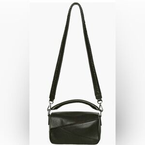 Walter Baker Jagger Leather Crossbody Bag Black  NWT